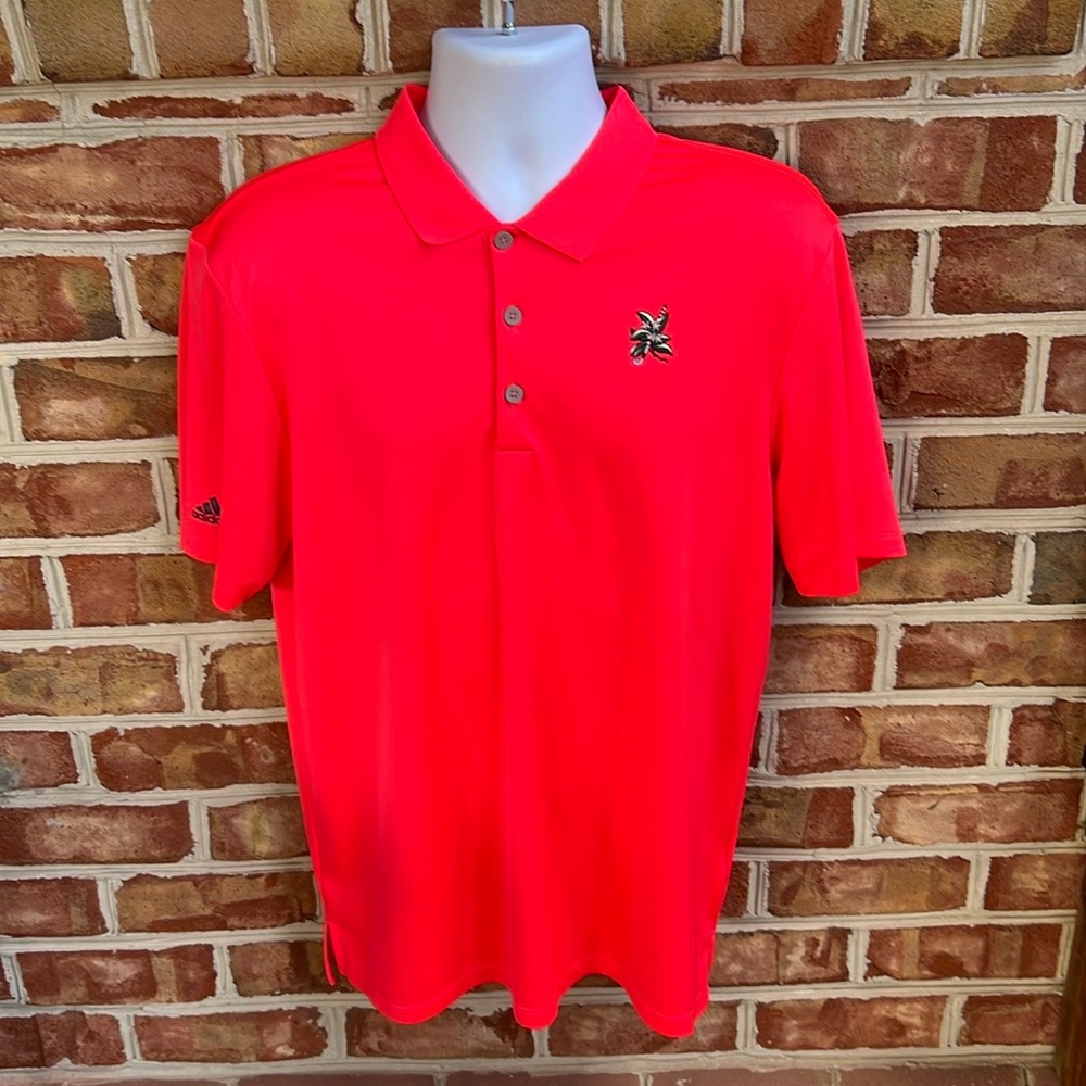 Adidas Arnold Palmer’s Laurel Valley Golf club embroidered golf shirt polo Large